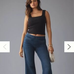 Women's Anthropologie Wide Leg Blue Jeans. Sz 16w